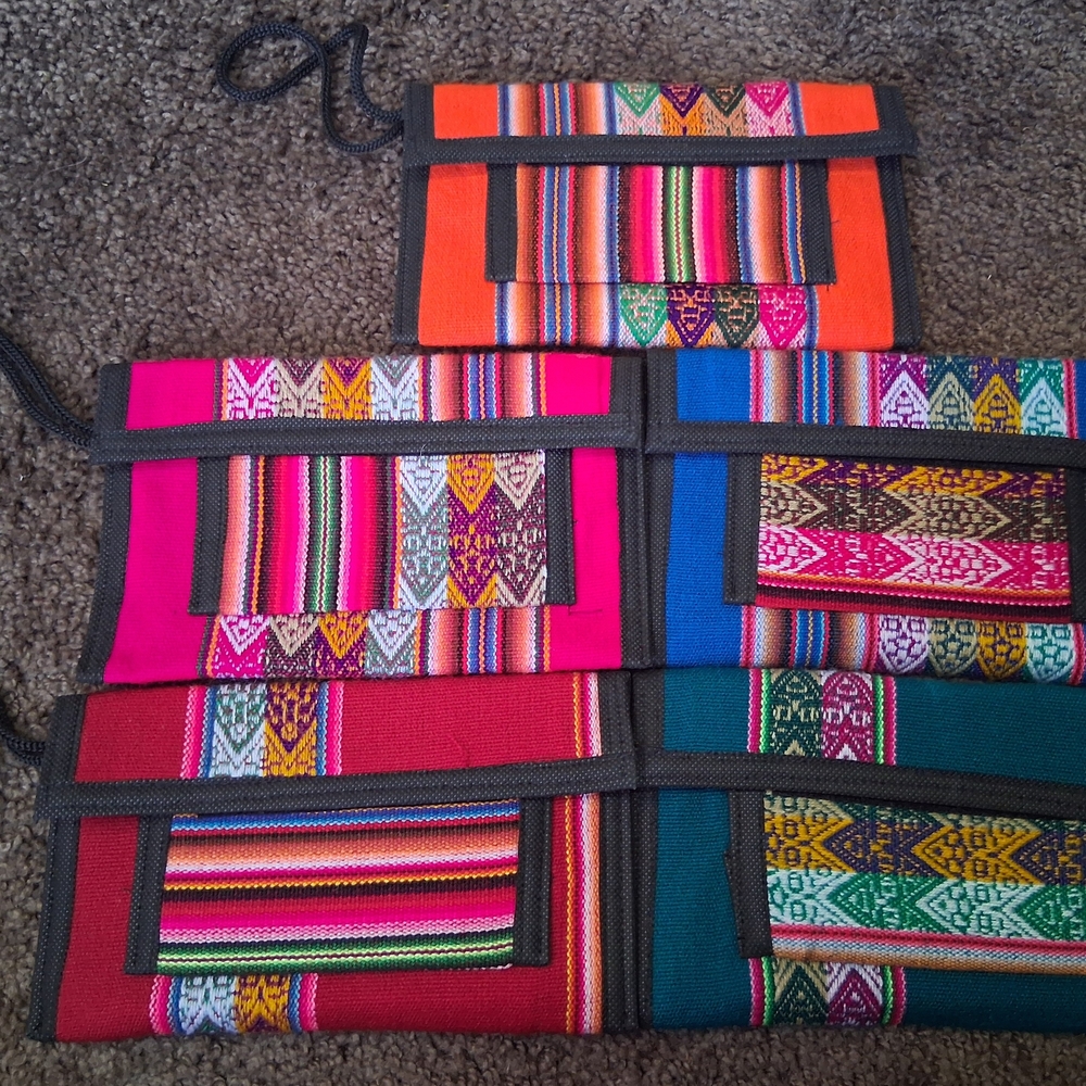 Colorful Patterned Women's Clutch Set